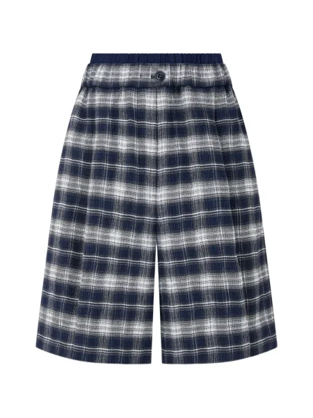 Pantaloni scurți Tomboy în carouri albastru