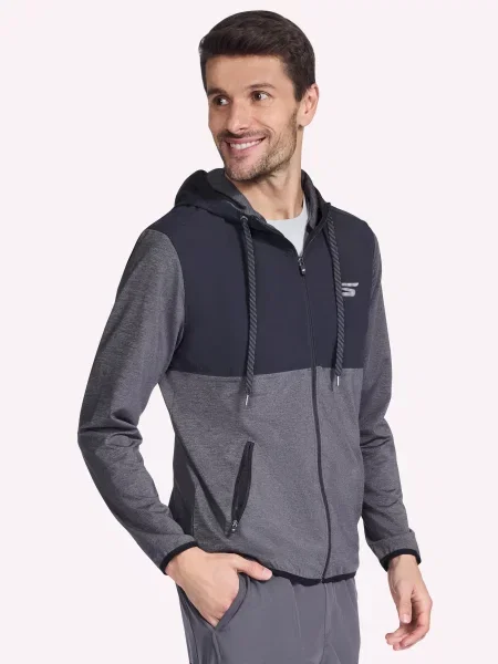 Флісова кофта Skechers поліестер/спандекс чорний