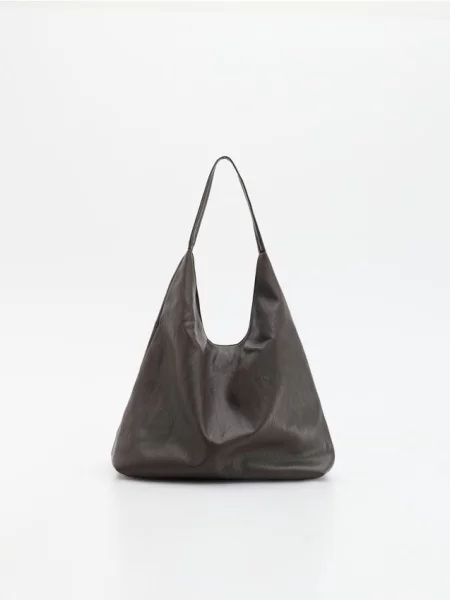 Reserved Geantă hobo cacao-cu-lapte