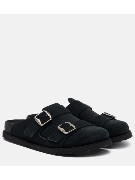 Saboți Birkenstock 1774 din piele de căprioară negru