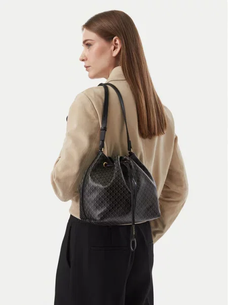 Calvin Klein Vrećasta torba svijetlosiva crna