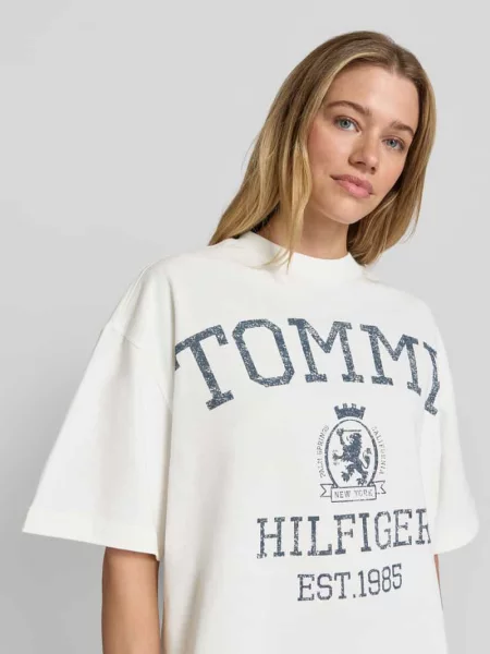T-shirt o kroju relaxed fit z czystej bawełny Tommy Hilfiger
