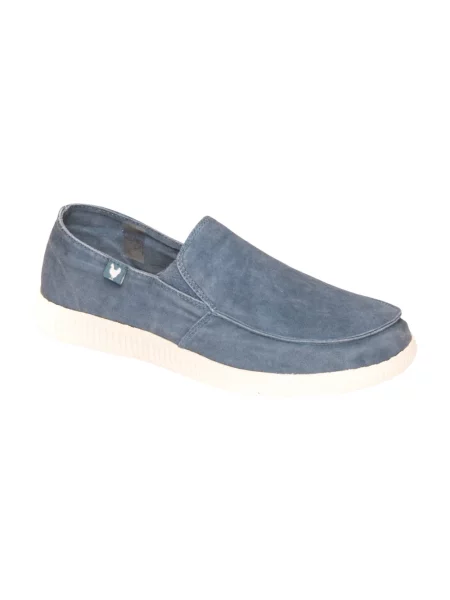 Sneakersy Walkinpitas wsuwane niebieskie