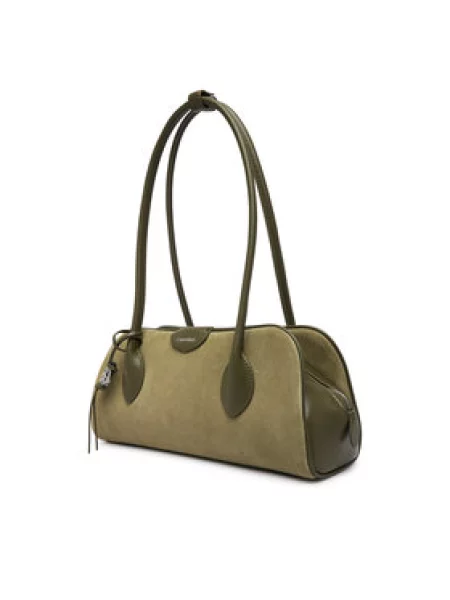 Calvin Klein Rankinė Emblem Trio Suede Shoulder Bag Tamsiai žalia