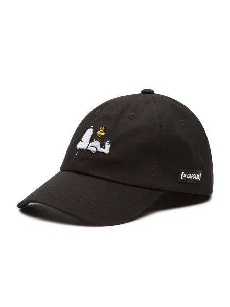 Capslab Шапка с козирка черно