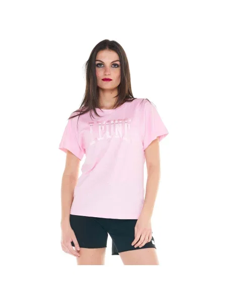 Scurt tricou Leone 1947 cu mâneci scurte roz