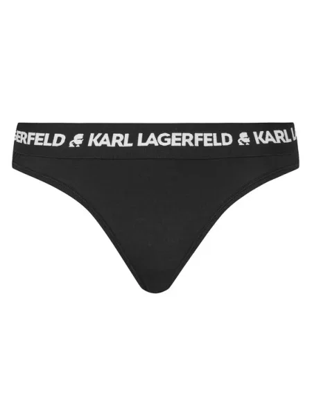 Klasszikus fürdőruha Karl Lagerfeld fekete