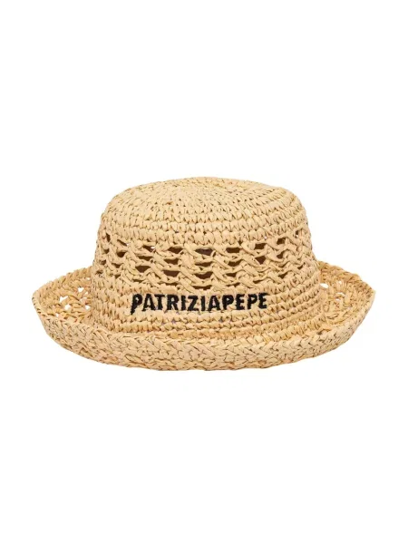 Patrizia Pepe kapelusz słomkowy beżowy