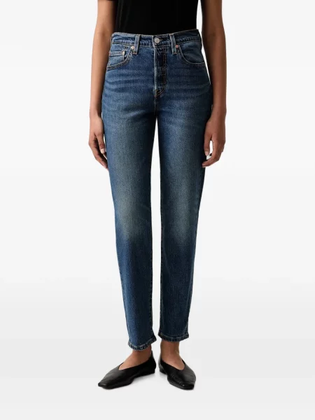 Decupat pantaloni Levi's® cu autograf cu talie înaltă alb