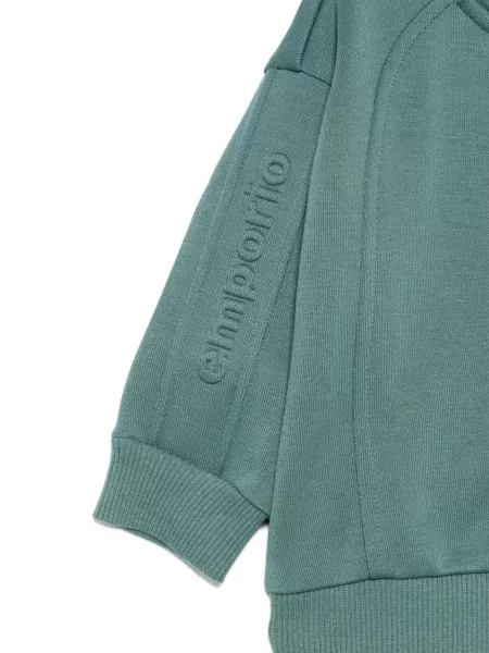 Bluza rozpinana dziecięca Emporio Armani zielona
