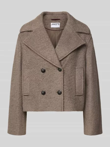 Krój regular fit krótki płaszcz z dodatkiem wełny Jake*s Casual