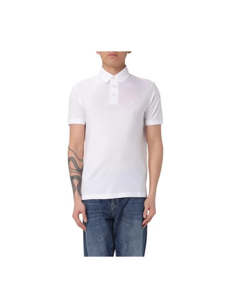 Koszulka polo Emporio Armani z krótkim rękawem klasyczna biała