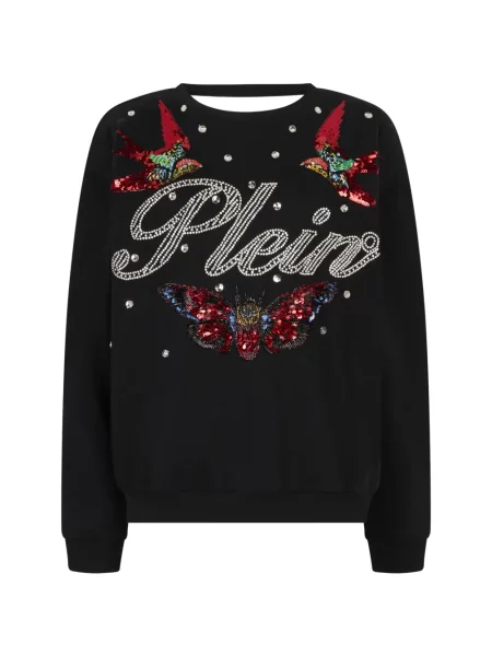 Hanorac Philipp Plein cu spatele deschis negru