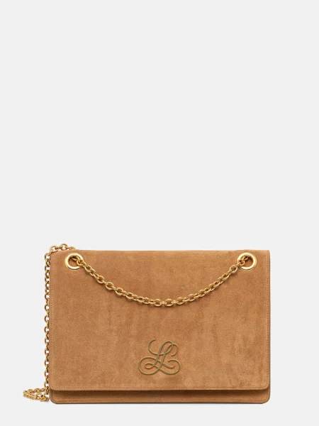 Luisa Spagnoli geantă de mana din piele întoarsă maro