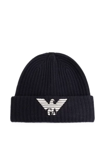 Căciulă Emporio Armani cu broderie albastru