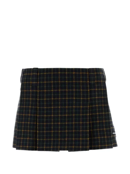 Fustă Miu Miu în carouri negru