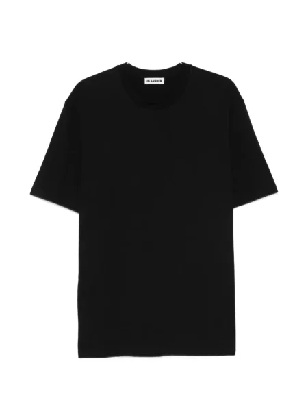 Scurt tricou Jil Sander cu imagine negru