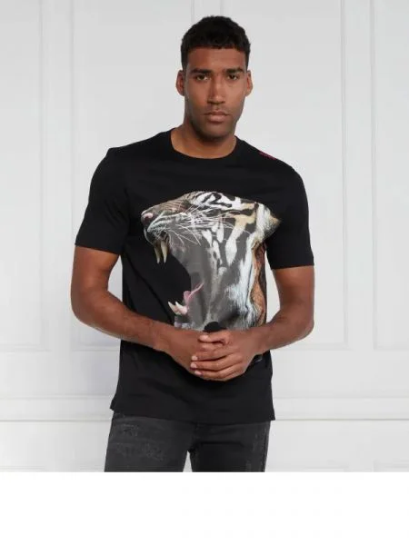 HUGO Tricou Digre 01 negru