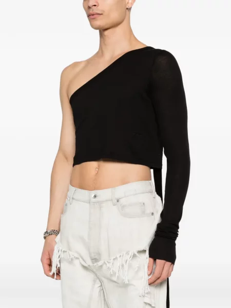 Риза Rick Owens Drkshdw едно рамо черно