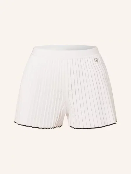 Jacquemus Szorty Z Dżerseju Le Short Maille Plissé Z Plisami weiss białe