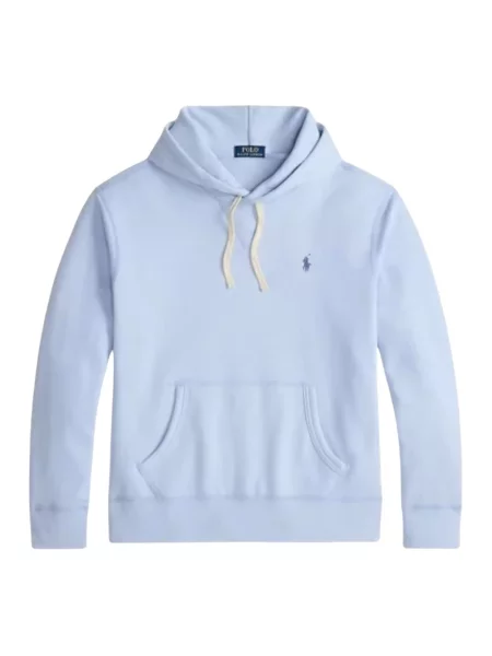 Bluza z kapturem Polo Ralph Lauren polarowa z kapturem niebieska