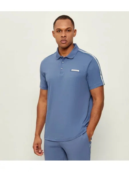 Tricou polo Ea7 albastru