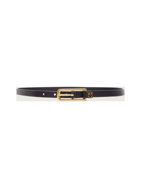 Pinko Curea de piele SKINNY BELT negru