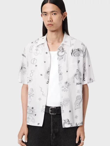 Сорочка Allsaints біла