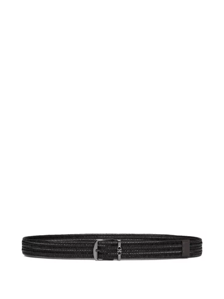 Cu centură curea Ferragamo din piele negru