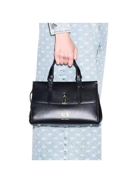 Armani Exchange crossbody kabelka dámska z imitácie kože čierna