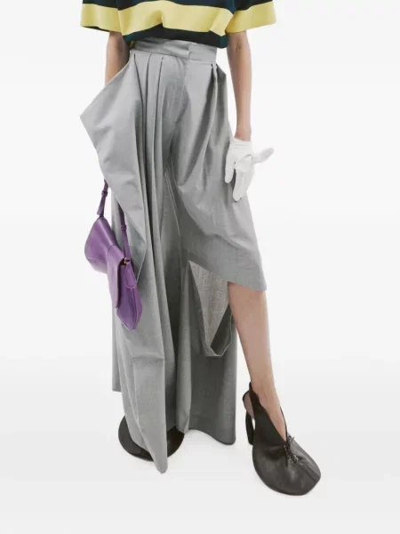 Pantaloni A.w.a.k.e. Mode drapate gri
