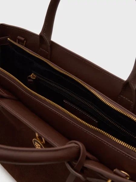 Замшева сумка Tommy Hilfiger коричнева