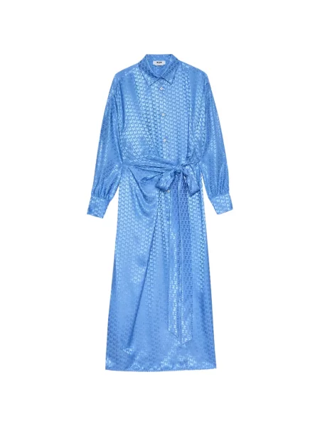 Talie rochie Msgm cu legături de costum albastru