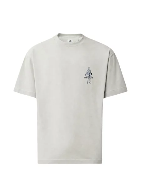 Tricou C.p. Company cu mâneci scurte din jerseu cu autograf