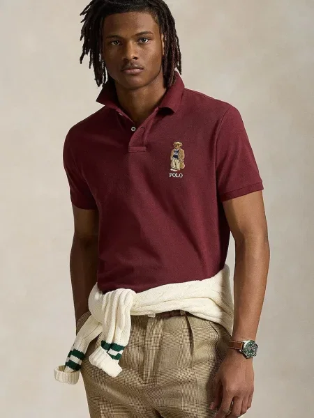 Polo Ralph Lauren Tricou polo Vișiniu Custom bordo