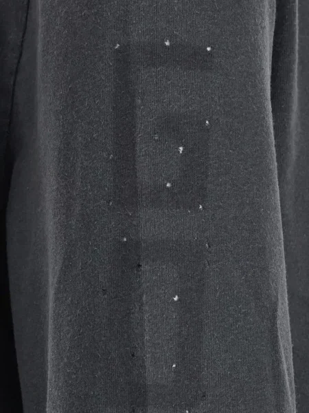 Lung tricou Golden Goose cu imagine gri