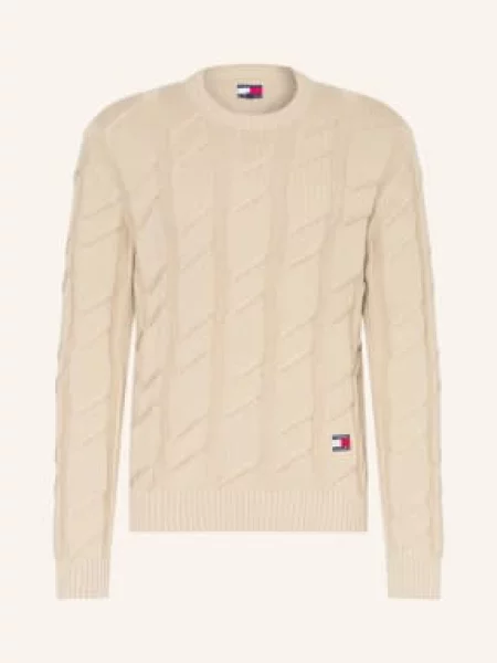 Tommy Jeans Sweter beige beżowy