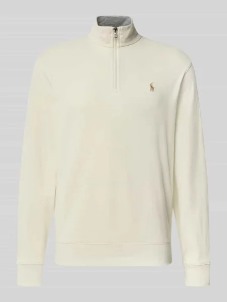 Bluza z wyhaftowanym logo Polo Ralph Lauren beżowa