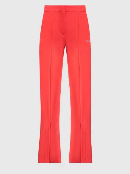 Брюки Off-white с принтом клеш красные