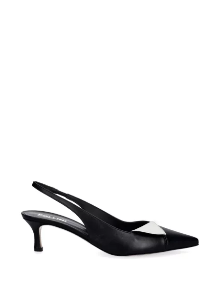 Pantofi cu toc Pollini slingback negru