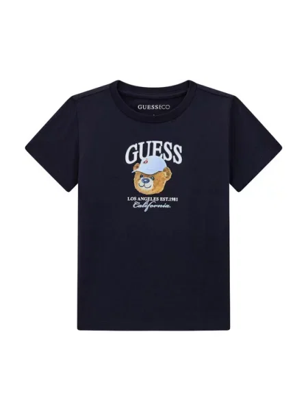 Guess T-Shirt Σκούρο μπλε