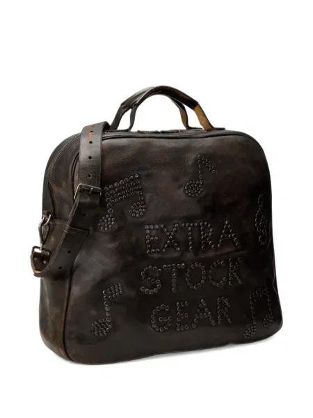 Кожена чанта Ralph Lauren Rrl кафяво