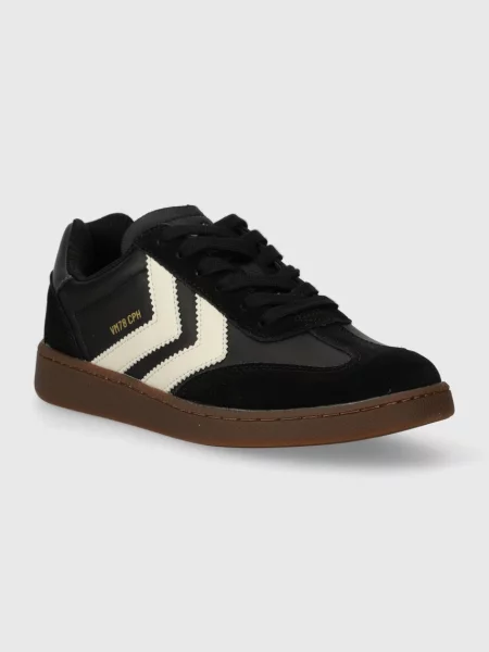 Кожени маратонки Hummel CPH ML черно
