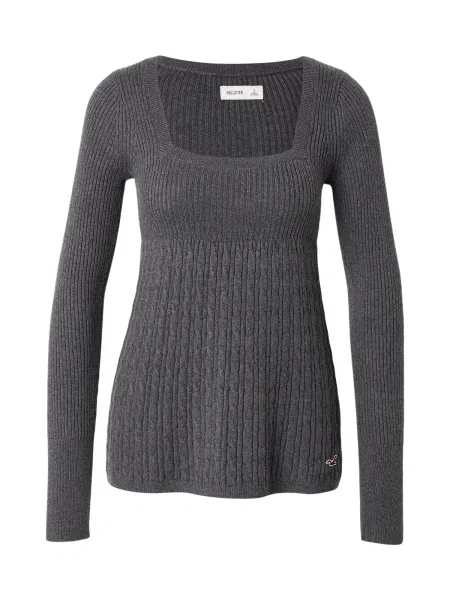 HOLLISTER Pulover închis gri