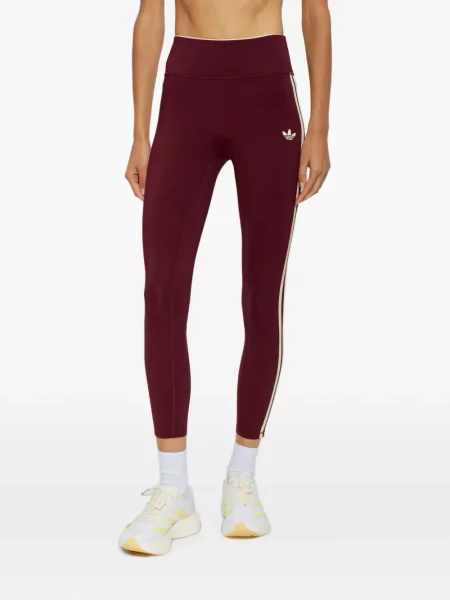 Pantaloni scurți Adidas cu broderie alergare în carouri roșu