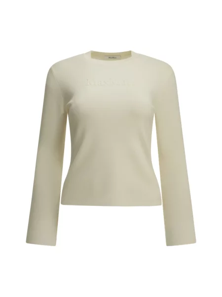 Sweter Max Mara wełniany biały