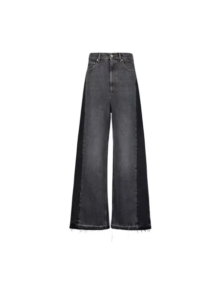 Szerokie jeansy Stella Mccartney czarne