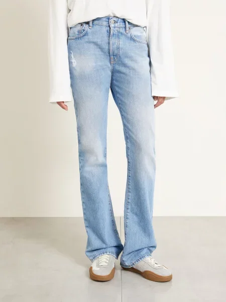 Acne Studios Rovné Džíny light blue modré