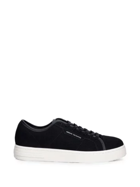 Sneakerși Armani Exchange cu șireturi cu imagine din dantelă albastru