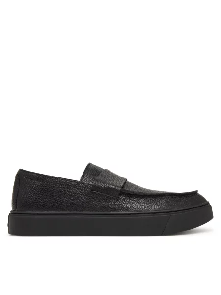 Čevlji brez vezalk Calvin Klein Hybrid Clean Loafer Band Tum Lth črna